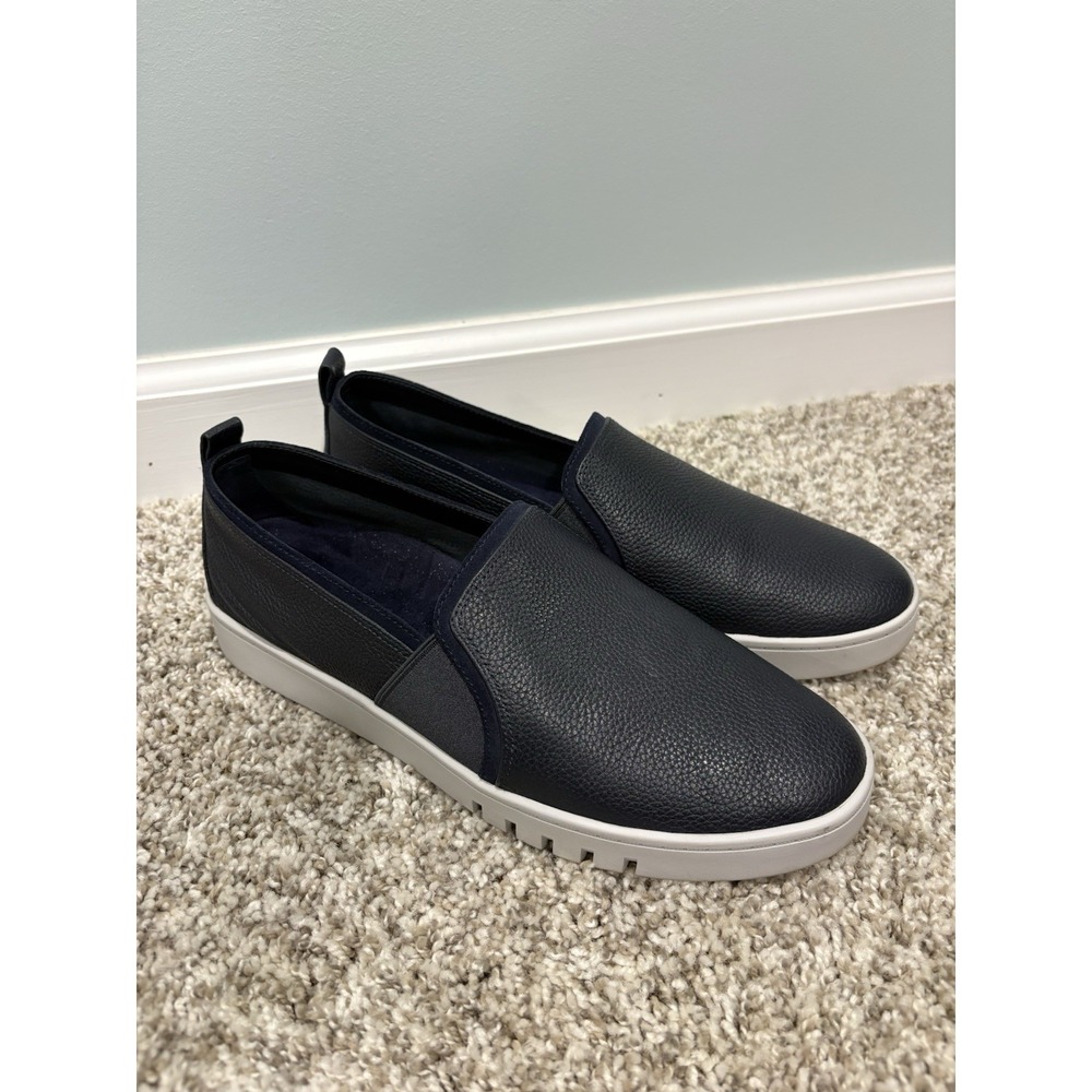 Vionic Leather Vio Motion Cambria Vintage Blue Sz 10 Slip-Ons Loafers